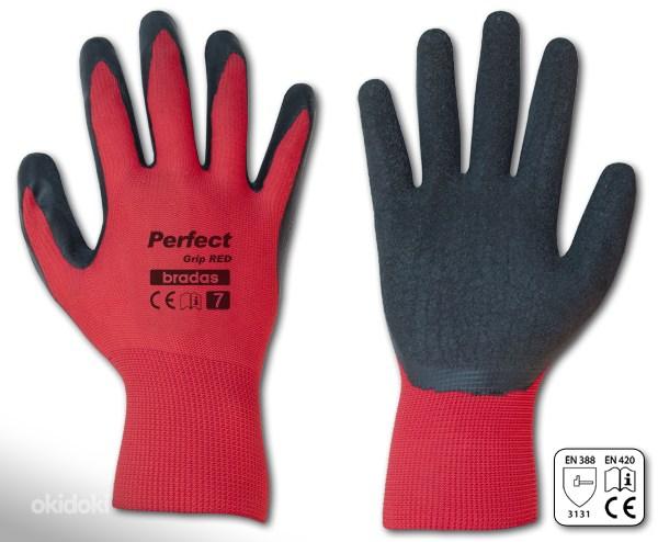 Новые рабочие перчатки Perfect Grip Red, размер 10 (фото #1)