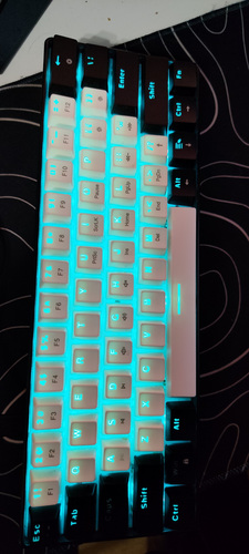 Klaviatuur Mini Red Switch 60% Gameing keyboard