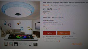 Led valgusti koos kõlariga (1 foto / 3)