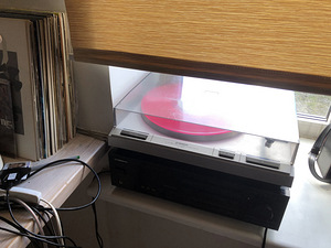 Виниловый проигрыватель Pioneer PL-340 и ресивер VSA-500 (5 фото из 7)
