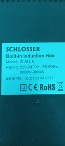 Induktsioonpliidiplaat SCHLOSSER (1 foto / 3)
