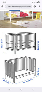 2 кроватки Ikea + 2 матраса (2 фото из 5)