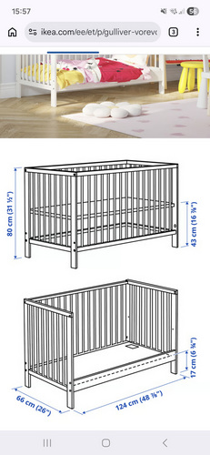 2 кроватки Ikea + 2 матраса
