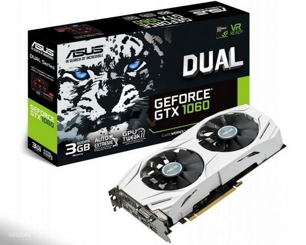 Asus Dual GeForce GTX 1060 3GB графическая карта, гарантия (фото #1)