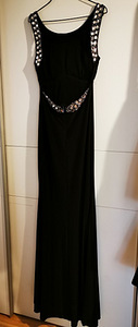 Черное макси платье, размер S/M