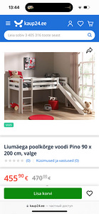 Laste voodi liumäega (1 foto / 3)