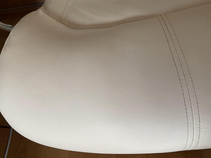 Valge nahktool, istme suurus XXL (Chairman 402) chair (9 foto / 10)