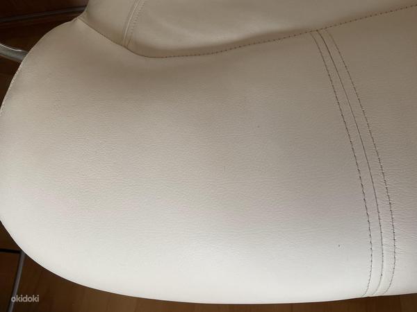 Белое кожаное кресло, размер сиденья XXL (Chairman 402) стул (фото #9)