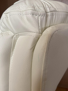 Valge nahktool, istme suurus XXL (Chairman 402) chair (10 foto / 10)