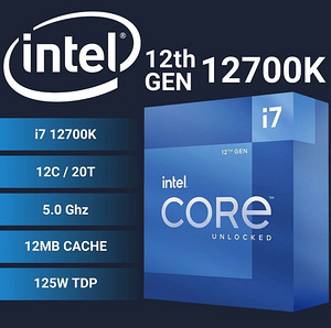 Intel Core i7-12700K Processor (25M Cache, up to 5.00 GHz) (1 foto / 2)