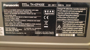 Plasma TV Panasonic Viera TH-42PA50E (3 foto / 3)