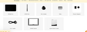 Graphic tablet monitor (interactive display) GAOMON PD156 PR (7 foto / 9)