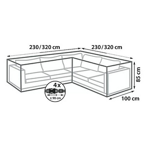 Mööblikate Sunfun L kujuline 230 / 320 x 100 x 85 cm (1 foto / 1)