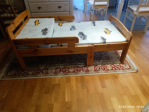 Pikendatav voodi + madrats (4 foto / 7)