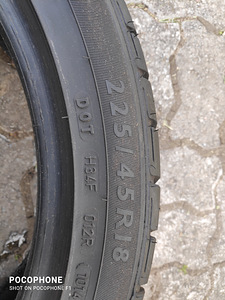 Летние шины R18/45/245 Dunlop sport (5 фото из 5)
