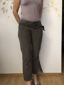 JUSTCAVALLI коричневые джинсы, №38-40