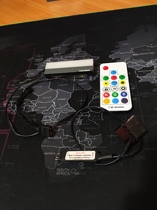 Coolmoon ARGB M.2 2280 SSD heatsink + MOLEX RGB controller (1 foto / 5)