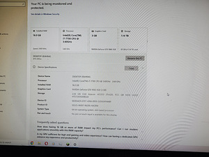 Desktop I7-7700, 3gb Nvidia, 1.2 tb, 27" Samsung (4 foto / 4)