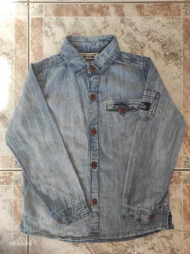 Тонкая джинсовая рубашка 116 (фото #1)