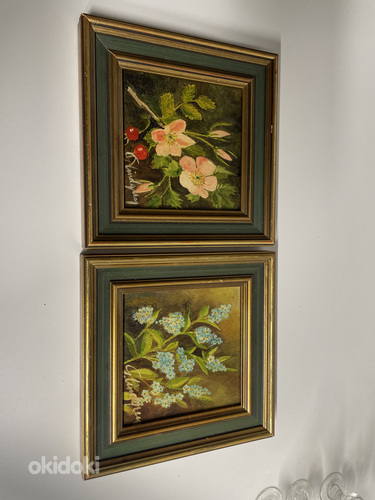 Kaks väiksemat maali 22x22cm (foto #1)