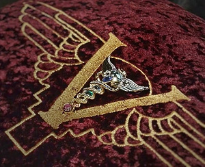 Kuld vääriskividega ripats / spirituaalne talisman (7 foto / 7)