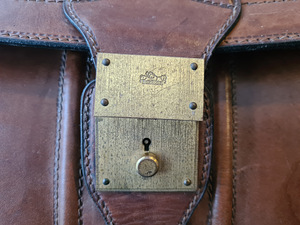 Suur vintage nahast kott (genuine leather) (2 foto / 7)