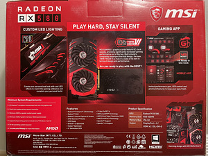 Videokaart Radeon RX580 GAMING X 8G (3 foto / 7)