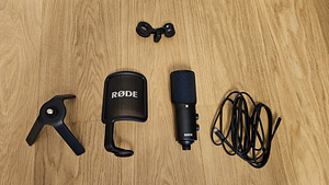 Rode mikrofon NT-USB+ (kaks korda kasutatud) (1 foto / 3)