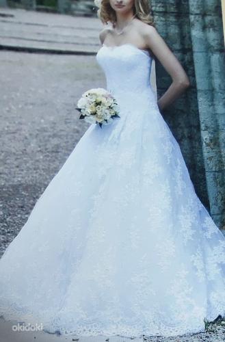 Свадебное платье + нижняя юбка (Anna-Bella), S-M (фото #1)
