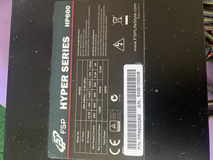 Toiteplokk fsp hyper 600w (2 foto / 2)