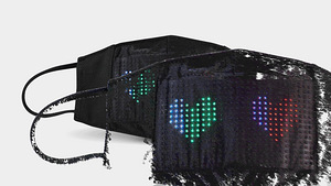 LED-valgusega kaitsemask (2 foto / 3)