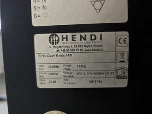 Печь для пиццы Hendi (2 фото из 2)
