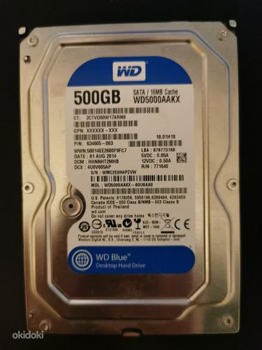Жесткие диски Kingston 120GB SSD и WD blue 500GB HDD (фото #1)