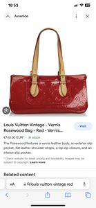 Louis Vuitton Vintage Vernis Rosewood kott. Originaal! (5 foto / 5)