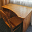 Müüa heas seisukorras männipuidust kirjutuslaud ja tool (foto #1)