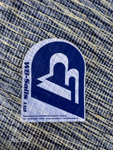 Kasutatud, heas korras WB Sails Kevlar-Mylar eespuri (107%)