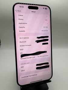 iPhone 15 Pro max Blue 512GB Aku 99% Garantii Kriimuvaba (7 foto / 10)