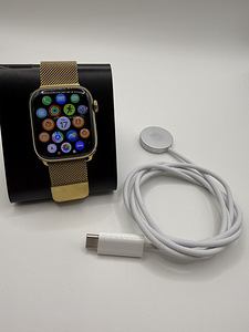Apple watch 9 Stainless steel, 41mm, Gps +Lte Gold (7 foto / 7)
