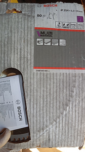 Saeketas Multimaterial Bosch 254 x 30 mm, Z80 (1 foto / 1)