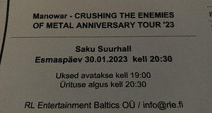 Manowar - Crushing The Enemies Of Metal Anniversary Tour (1 foto / 1)