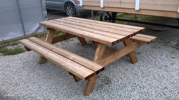 Yugev стол для сада, пикников, древесина пропит., Эстония (фото #1)