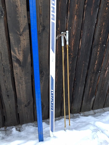 Новые беговые лыжи Visu Tundra Lappland и палки