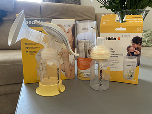 Uus Medela rinnapump+ Calma lutipudel+ Piima säilituskotid (1 foto / 6)