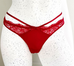 Красные стринги XS-S (3 фото из 4)