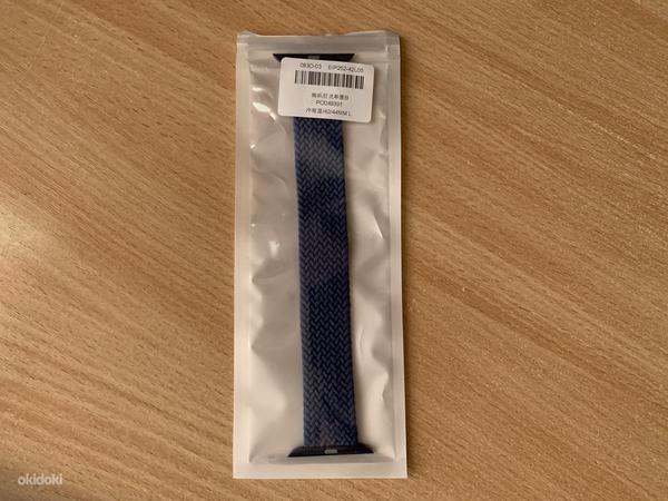 Apple Watch ремешок 42/44 мм Braided Solo Loop (синий) (фото #2)