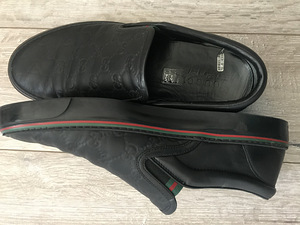 GUCCI slip on GG guccissima monogram black leather (5 foto / 6)