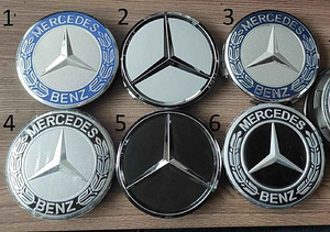 Mercedes veljekapslid 75mm uued olemas 6 varianti