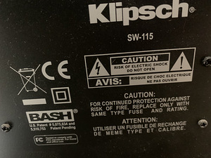 Klipsch SW 115 subwoofer (2 foto / 2)