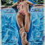 "Купальщица в бассейне". Картина сухой пастелью (фото #1)