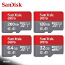 SanDisk 16GB, 64GB, 64GB Extreme, 128GB Extreme + адаптер (фото #1)